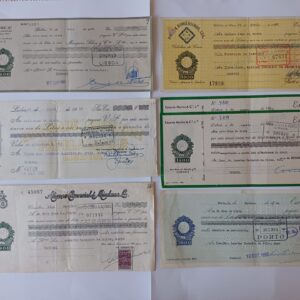 LOTE DE AÇÕES E LETRAS DE CÂMBIO ANTIGAS (1880–1960) — 15 documentos