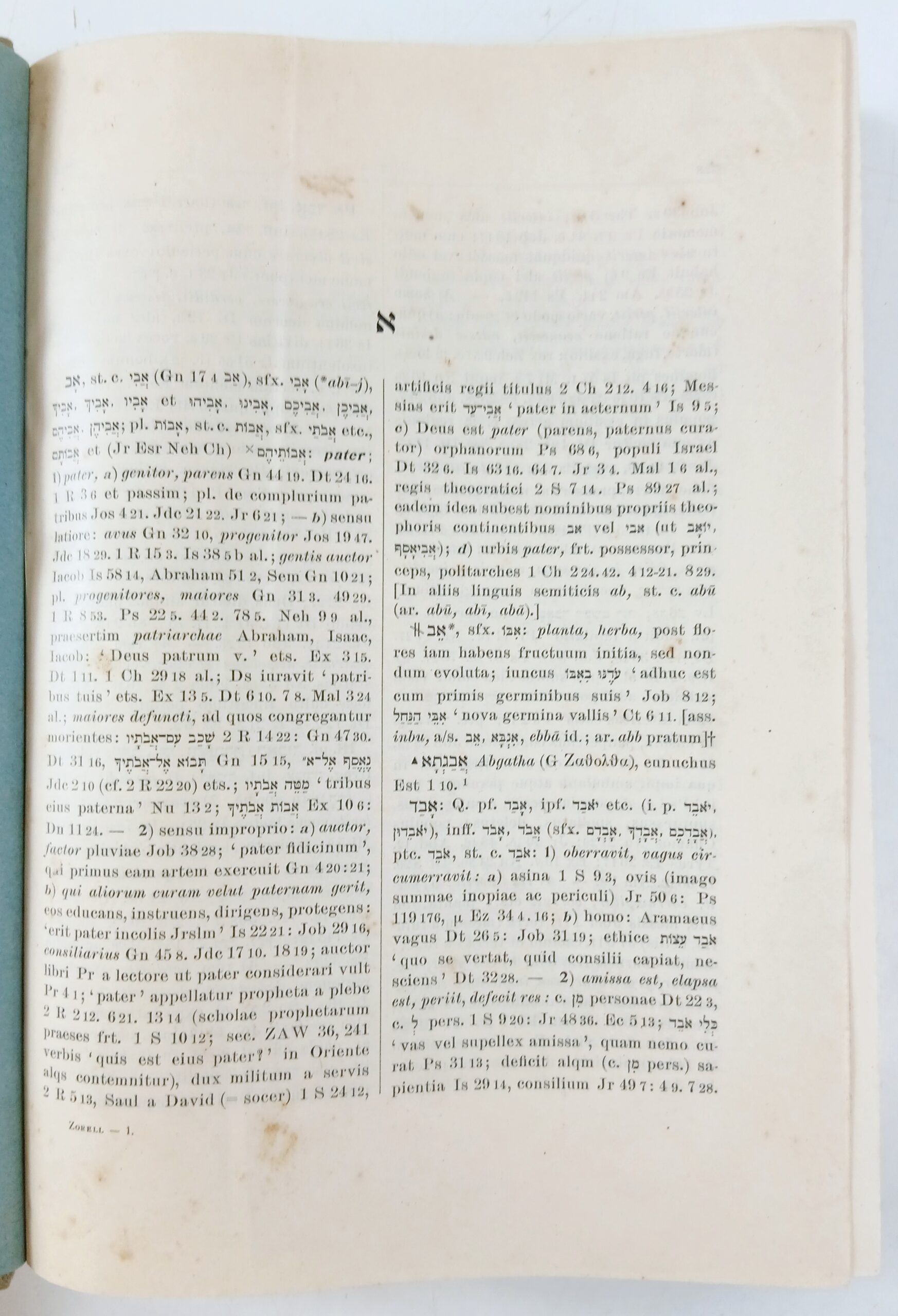 Dicionário Hebraico e Aramaico do Antigo Testamento — Franz Zorell (1948) - Image 3