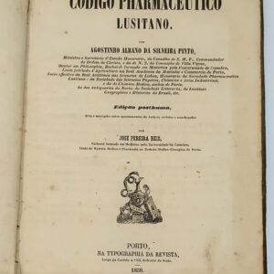 Código Pharmaceutico Lusitano — Agostinho Silveira Pinto — 1858