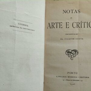 Notas de Arte e Crítica – Teixeira de Carvalho – 1926