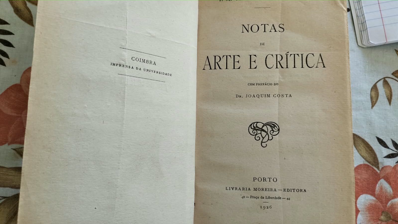 Notas de Arte e Crítica – Teixeira de Carvalho – 1926