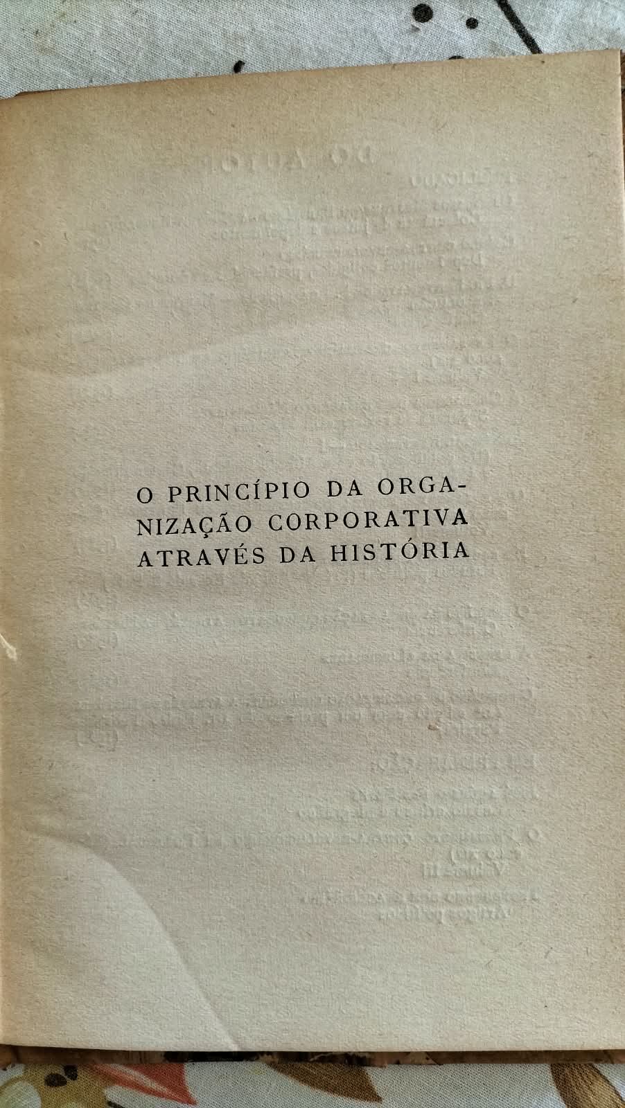 O Princípio da Organização Corporativa Através da História – Fernando Campos – 1965 - Image 3
