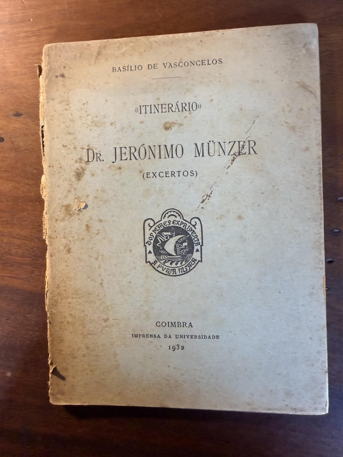 Itinerário do Dr. Jerónimo Münzer – Basílio de Vasconcelos – 1931