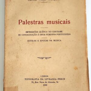 Palestras Musicais — Laura Wake Marques, 1933